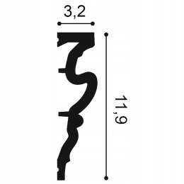 Obramowanie drzwi DX170-2300 Orac Decor wysokość 11.9cm profil dekoracyjny