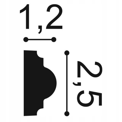 Orac Decor PX103A narożnik klasyczny do listwy ściennej PX103 do ramki