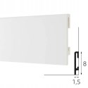 PF080 listwa przypodłogowa biała RAL9003 Durofit wysokość 8cm wodoodporna