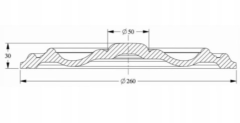 R07 Orac Decor rozeta sufitowa średnica: Ø26 cm sztukateria sufitowa