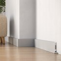 Szara PF080G listwa przypodłogowa DuroFit wysokość 8cm kolor Ral7047