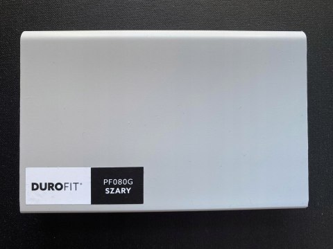 Szara PF080G listwa przypodłogowa DuroFit wysokość 8cm kolor Ral7047