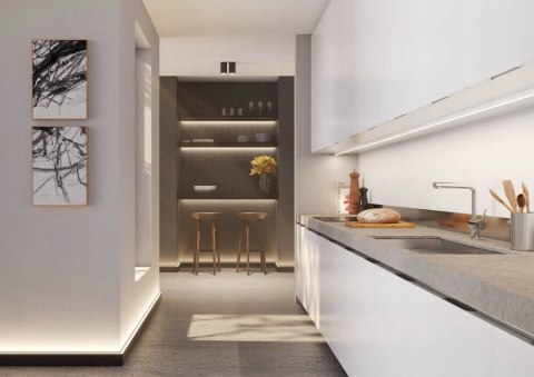 Listwa oświetleniowa przypodłogowa IL10 NMC LED czarna wysokość 8cm