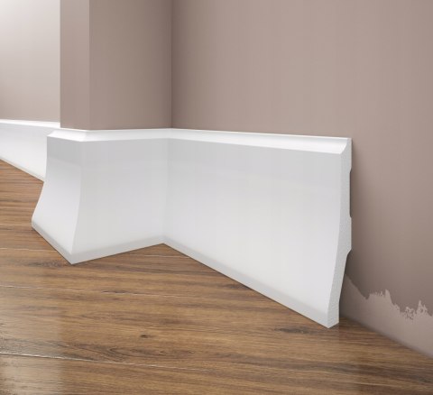 Listwa przypodłogowa LPC-34M RAL9003 CREATIVA 12cm