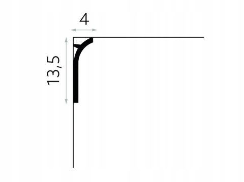 Listwa przysufitowa oświetleniowa QS011 Led Mardom Decor wysokość 13.5cm