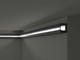 Listwa ścienna NMC IL12 BLACK Wallstyl 2.5cm OŚWIETLENIOWY PROFIL