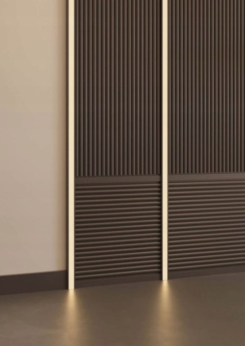 Listwa ścienna NMC IL12 BLACK Wallstyl 2.5cm OŚWIETLENIOWY PROFIL