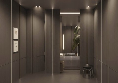 Listwa ścienna NMC IL12 BLACK Wallstyl 2.5cm OŚWIETLENIOWY PROFIL