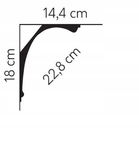 Listwa sufitowa MDB103 wysokość 18cm MARDOM DECOR