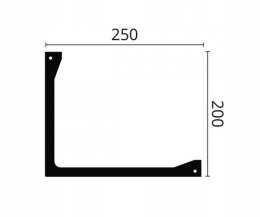 Listwa sufitowa profil maskujący NMC L2 LED 20x25cm GZYMS ARSTYL 2m
