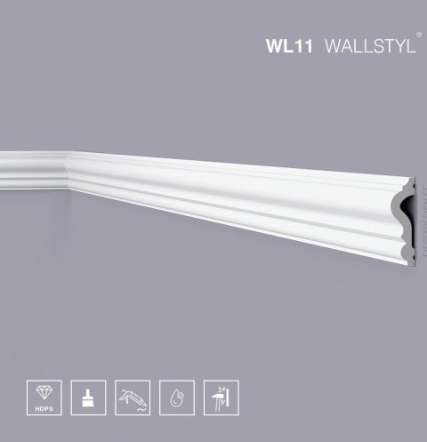 NMC WL11 listwa ścienna wysokość 5cm naścienna Wallstyl Noel&Marquet