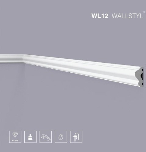 NMC WL12 listwa ścienna wysokość 2.5cm naścienna Wallstyl Noel&Marquet