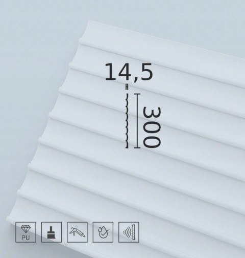 Panel 3D NMC Dorique 30x200cm NOEL & MARQUET panele ryflowane ścienne