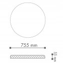 Rozeta NMC R20 średnica Ø 60cm SUFITOWA sztukateria ARSTYL NOEL & MARQUET