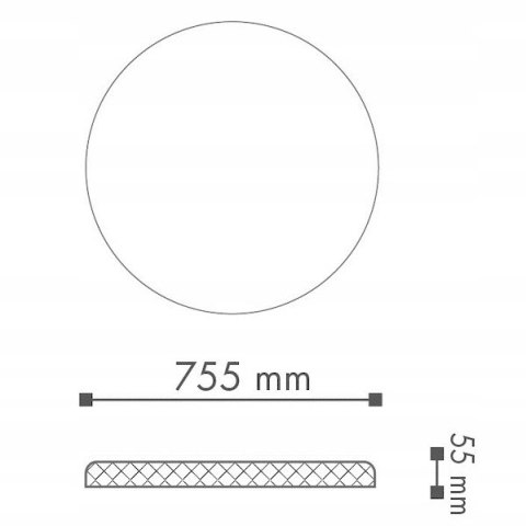 Rozeta NMC R20 średnica Ø 60cm SUFITOWA sztukateria ARSTYL NOEL & MARQUET