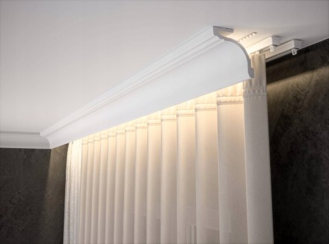 Creativa LK-05 wysokość 8.6cm listwa karniszowa przysufitowa długość 2.44m