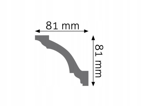 LGG-29 wysokość 8.1cm CREATIVA listwa sufitowa gzyms - faseta sztukateria