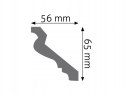 Listwa sufitowa LGG-27 H-6.5cm CREATIVA SZTUKATERIA gzymsowa