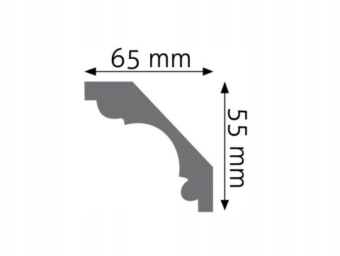 Listwa sufitowa LGZ-02 H-5.5cm CREATIVA sztukateria gzymsowa