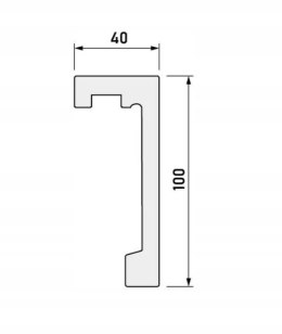 Listwa karniszowa LK-01 10cm Creativa długość 3m lightblocker led sufitowa