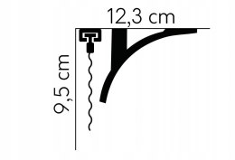 Listwa karniszowa oświetleniowa PolyForce QL011 sufitowa