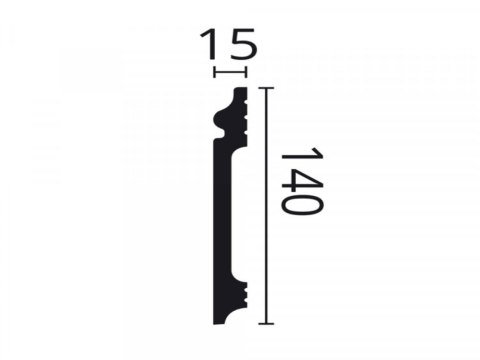 Listwa przypodłogowa FL14 NMC Wallstyl wysokość 14cm