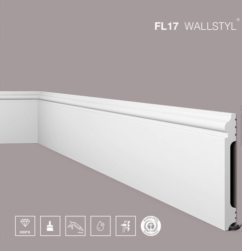 Listwa przypodłogowa FL17 NMC Wallstyl wysokość 17cm