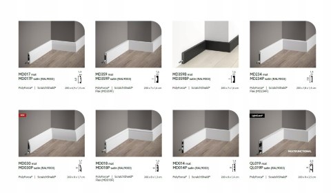 Listwa przypodłogowa QL021 MARDOM DECOR 2.5cm ścienna cokół