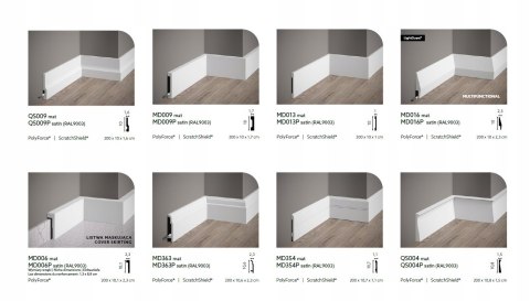 Listwa przypodłogowa QL021 MARDOM DECOR 2.5cm ścienna cokół