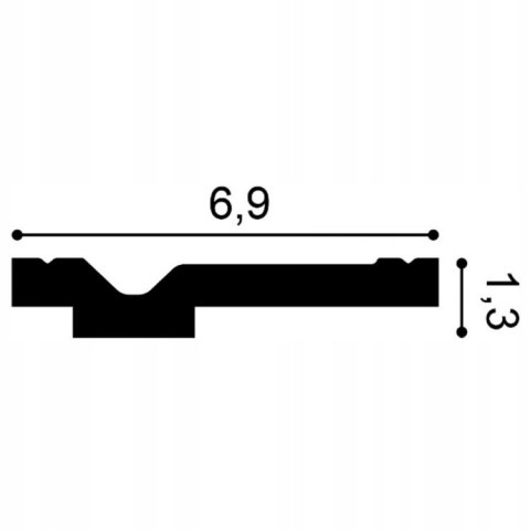 Listwa przysufitowa CX161 Orac Decor wysokość 1.3cm sztukateria gzyms