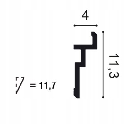 Listwa przysufitowa CX196 Orac Decor oświetleniowa led długość 2m