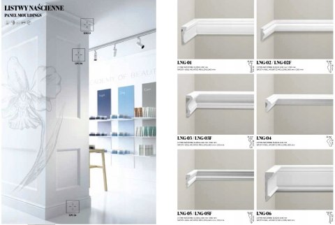 Listwa ścienna LPC-05 CREATIVA 73x23x2440mm Poliuretan
