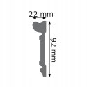Listwa ścienna LPC-21 CREATIVA 92x22x2440mm Poliuretan