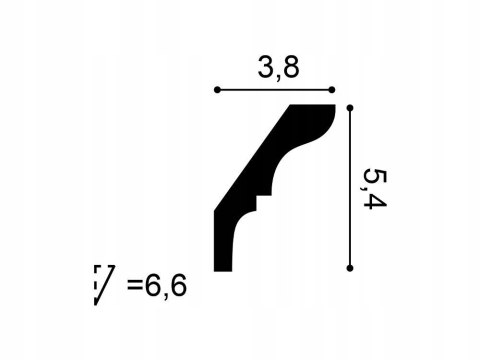 Listwa sufitowa CX112 Orac Decor wysokość 5.4cm sztukateria AXXENT