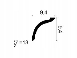 Listwa sufitowa CX129 Orac Decor wysokość 9.4cm sztukateria gzyms dekor 2m