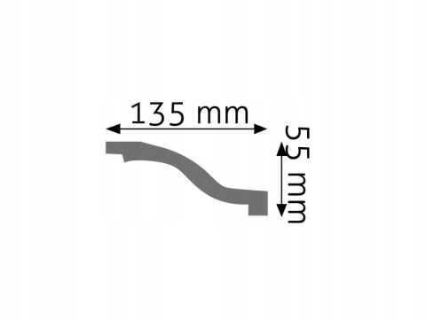 Listwa sufitowa LGG-10 CREATIVA 5.5cm gzymsowa