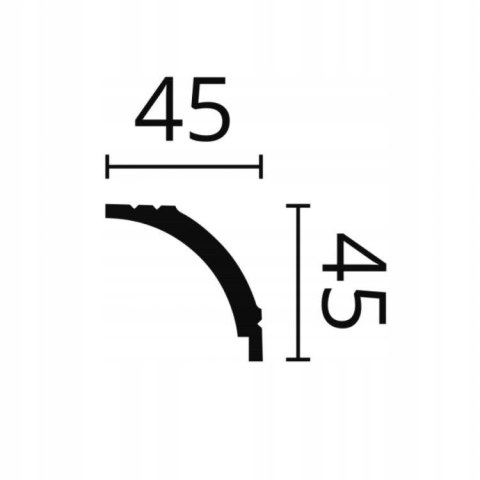 Listwa sufitowa WT16 wysokość 4.5cm długość 200cm Arstyl NMC
