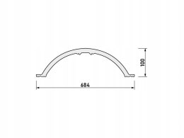 Rozeta sufitowa CREATIVA R-04 średnica Ø 68,4 cm SZTUKATERIA
