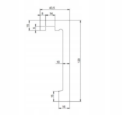 Listwa do maskowania karnisza LK-03 wysokość 12cm długość 244cm CREATIVA
