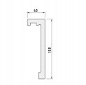 Listwa karniszowa LK-02 CREATIVA H-15cm 244cm LIGHTBLOCKER maskownica LED