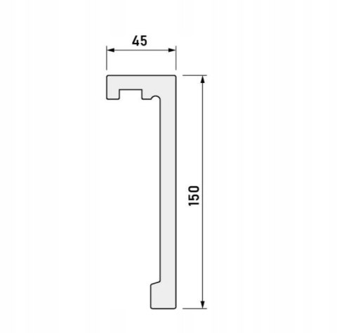 Listwa karniszowa LK-02 CREATIVA H-15cm 244cm LIGHTBLOCKER maskownica LED