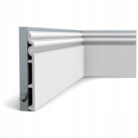 Listwa przypodłogowa LPC-09M Creativa kolor biały RAL9003 12.2x15x2440mm