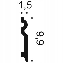 Listwa przypodłogowa SX137F ORAC DECOR wysokość 9.9cm