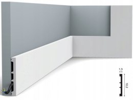 Listwa przypodłogowa SX163 Orac Decor RAL9003 wysokość 10.2cm