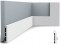 Orac Decor SX163 Square - biała RAL9003 malowana listwa przypodłogowa