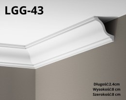 Listwa sufitowa LGG-43 CREATIVA wysokość 8.0cm