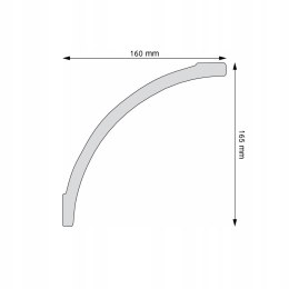 Listwa sufitowa LGG-49 CREATIVA 16.5cm DŁUGOŚĆ 2.4m