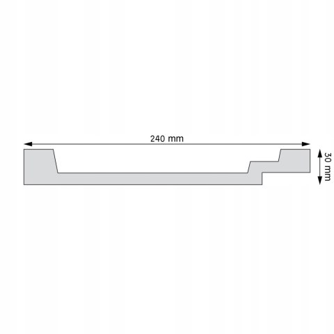 Listwa sufitowa LNG-25 CREATIVA wysokość 3cm gzyms schodkowy