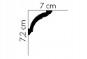Listwa sufitowa MD367 wysokość 7,2 cm MARDOM DECOR