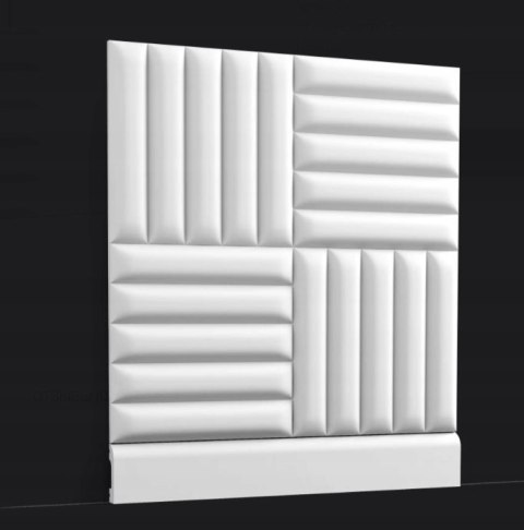 Panel ścienny 3D W218 Orac Decor QUILT ryflowany dekoracyjny 200cm